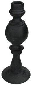 Κηροπήγιο ArteLibre Μαύρο Polyresin 8.5x8.5x22cm - ART-05153464