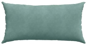 vidaXL Μαξιλάρι Καναπέ 2 pcs Θαλασσί 80 x 40 cm Υφασμάτινο Κορντουρά