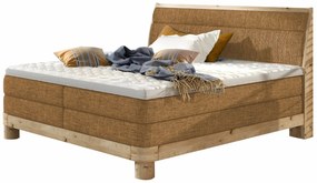 Επενδυμένο κρεβάτι Verion με στρώμα και ανώστρωμα-Moustardi-160 x 200