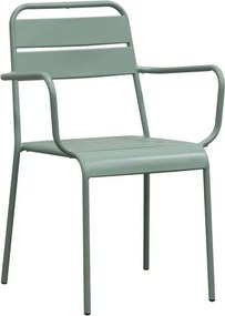 BRIO Πολυθρόνα-Pro Στοιβαζόμενη, Μέταλλο Βαφή Sandy Green 5635C   1τμχ