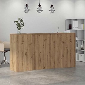 vidaXL Γραφείο υποδοχής 200x50x103,5 εκ. Επεξεργασμένο Ξύλο