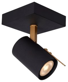 Φωτιστικό Οροφής Lucide 17998-05-30 GRONY Μαύρο Ματ (Black Mat)|Χρυσό Χρώμα (Gold Coloured) 2200 K