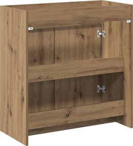 vidaXL Ντουλάπι Κάτω από τον Νιπτήρα Artisan Δρυς 78,5 x 37,5 x 81 εκ