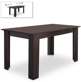 Τραπέζι Arturo Megapap μελαμίνης επεκτεινόμενο χρώμα wenge 138/187x80x74εκ. - Μελαμίνη - GP035-0022,1