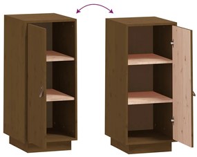 vidaXL Μπουφές Καφέ Μελί 34x40x75 εκ. από Μασίφ Ξύλο Πεύκου
