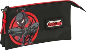 Κασετίνα Spider-Man Μαύρο 22 x 12 x 3 cm