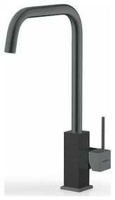 Pyramis Adelita PVD Gun Metal &amp; Pearl Black Μπαταρία Κουζίνας Πάγκου