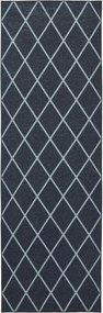 vidaXL Χαλί Runner ORIZ 1150 gsm Μαύρο δίχτυ σχέδιο