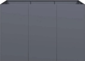vidaXL Ζαρντινιέρα Ανθρακί 120x80x80 εκ. από Χάλυβα
