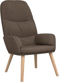 vidaXL Πολυθρόνα Relax Taupe Υφασμάτινη με Σκαμπό