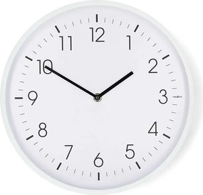 Ρολόι τοίχου Nedis 233-2872 quartz αθόρυβο 30 cm λευκό