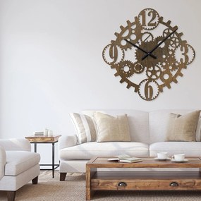 Ρολόι τοίχου  εσωτερικού χώρου ξύλινο clock8 - Clock8-Καρυδιά, 1mx1m