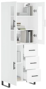 vidaXL Ντουλάπι Λευκό 69,5x34x180 εκ. από Επεξεργασμένο Ξύλο