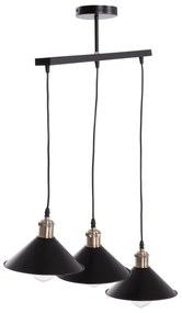 ΦΩΤΙΣΤΙΚΟ ΟΡΟΦΗΣ 3ΦΩΤΟ BELL HM7533.11 ΜΑΥΡΟ ΜΕΤΑΛΛΟ-ΧΑΛΚΙΝΟ ΝΤΟΥΙ Φ21,5x128Υεκ.