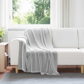 vidaXL Κουβέρτα Γκρι 130 x 150 cm Μαλλί