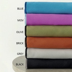 Πετσέτα Microfiber (75x140) Palamaiki Gym Active 4 200gsm Grey