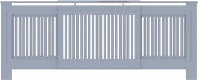 vidaXL Κάλυμμα Καλοριφέρ Γκρι 205 εκ. από MDF