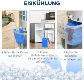 Ανεμιστήρας Water Cooling Tower with Remote Control 60W 20㎡ 30cm x 30cm x 100,8cm 3 Modes White