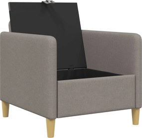 vidaXL Καναπές με Αποθήκευση Taupe 72 x 78 x 87 εκ. Πολυεστέρας