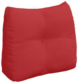 vidaXL Μαξιλάρι Πλάτης Κόκκινο 60 x 24 x 50 εκ ύφασμα
