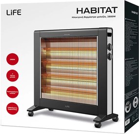 Ηλεκτρική θερμάστρα χαλαζία, 2800W κατάλληλη για χώρους εώς 40τμ 58.7 x 28 x 67.1cm