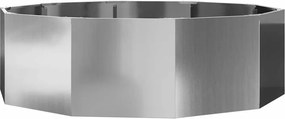 vidaXL Γλάστρα Ασημί 120 x 120 x 35 εκ Επικαλυμμένος Χάλυβας
