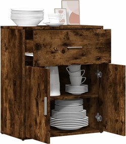 vidaXL Βοηθητικό Ντουλάπι Καπνιστή Δρυς 60x31x70εκ. Επεξεργασμένο Ξύλο