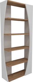Βιβλιοθήκη Πεύκο Atlantic / Λευκό SELGE 63,6x23,8x150