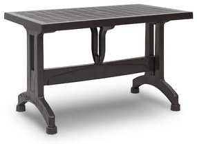 Σετ τραπεζαρία κήπου Callan Megapap 5τμχ πολυπροπυλενίου τραπέζι 140x70 - πολυθρόνα recycled χρώμα καφέ S_GP046-0003,1+GP046-0001,2x4