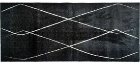 Χαλάκι Κουζίνας Universal 030 Triangles 67x150cm Black-Grey Sdim 67X150cm Polyamide