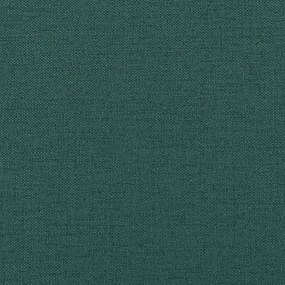 vidaXL Πολυθρόνα Μασάζ Σκούρο Πράσινο Υφασμάτινη