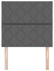 vidaXL Υφασμάτινο Κεφαλάρι Geometric Σκούρο γκρι 90 cm ύφασμα