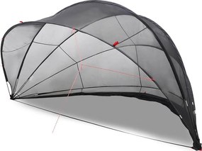 vidaXL Θόλος πισίνας 546 x 516 x 250 εκ. Μαύρο