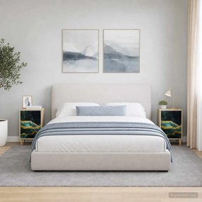 vidaXL Κομοδίνο WIJHE 2 τμχ. Sonoma Δρυς 36 x 33 x 60 εκ