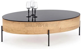 Zen Τραπεζάκι Σαλονιού Μαύρο 120x60x37