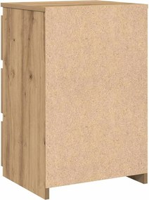 vidaXL Κομοδίνα 2 τεμ.Αρτισιανή Δρυς 40x35x62,5 εκ. Επεξ. Ξύλο