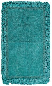Πατάκι Μπάνιου Rafla 07 Turgoise Kentia 60Χ90 60x90cm 100% Βαμβάκι