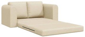 vidaXL Κρεβάτι καναπές Κρεμ 148 x 71 x 83 εκ. ύφασμα