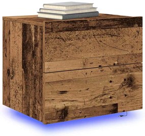 vidaXL Τοίχου κομοδίνο Παλαιό ξύλο 50 x 39 x 41 εκ. Επεξεργασμένο ξύλο