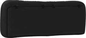 vidaXL Μαξιλάρι Κεφαλαριού Μαύρο 135 εκ. από Συνθετικό Δέρμα