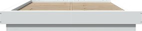 vidaXL Πλαίσιο Κρεβατιού Λευκό 120 x 190 εκ. Επεξεργασμένο Ξύλο