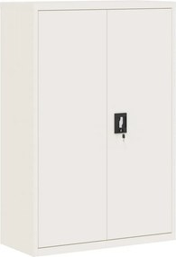 vidaXL Αρχειοθήκη Λευκή 90 x 40 x 140 εκ. Ατσάλινη
