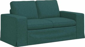 vidaXL Καναπές 2 pcs Σκούρο Πράσινο