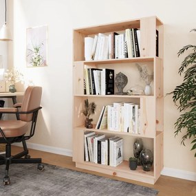 vidaXL Βιβλιοθήκη/Διαχωριστικό Χώρου 80x25x132 εκ. Μασίφ Ξύλο Πεύκου