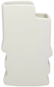 Βάζο ArteLibre Πρόσωπο Λευκό Κεραμικό 17.5x9.3x20.8cm