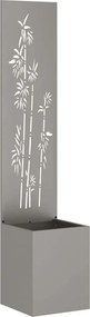 vidaXL Οθόνη Ιδιωτικότητας Κήπου Floral Σκ rusty 32 x 32 x 150 εκ