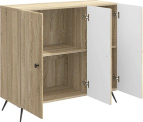 vidaXL Πλαϊνό γραφείο Sonoma Δρυς 89 x 34,5 x 80 εκ Επεξεργασμένο Ξύλο