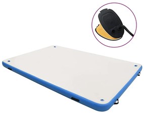 vidaXL Πλατφόρμα Φουσκωτή Πλωτή Μπλε / Λευκή 300 x 200 x 15 εκ.