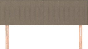 vidaXL Κεφαλάρια Ύφασμα 144x5x78/88 εκ. Taupe