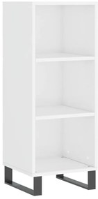vidaXL Ντουλάπι Γυαλιστερό Λευκό 34,5 x 32,5 x 90 εκ. Επεξεργ. Ξύλο